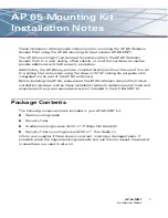 Aruba AP-65-MNT Installation Notes preview