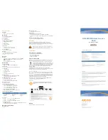 Предварительный просмотр 2 страницы Aruba AP-65WB Installation Manual