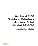 Aruba AP-80M Installation Manual preview