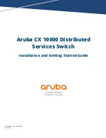 Aruba CX 10000 Series Installation And Getting Started Manual предпросмотр