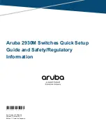 Aruba JL078A Quick Setup Manual предпросмотр