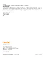 Preview for 2 page of Aruba Mobility Master Installation Manual