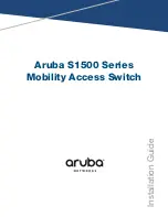 Предварительный просмотр 1 страницы Aruba S1500 Series Installation Manual