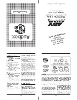 Preview for 2 page of ARX Audibox USB-DI VC Owner'S Manual