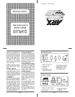 Предварительный просмотр 2 страницы ARX DI-PLUS Owner'S Manual