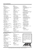 Предварительный просмотр 7 страницы ARX Early ISC Control Unit/Speaker Processor Information Sheet