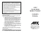 Preview for 1 page of ARX LSP-2 Owner'S Manual