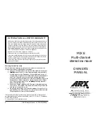 Предварительный просмотр 1 страницы ARX MIX 8 Owner'S Manual