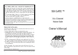 ARX SIXGATE Owner'S Manual предпросмотр