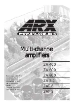 Предварительный просмотр 1 страницы ARX ZA 400 User Manual