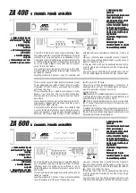 Предварительный просмотр 2 страницы ARX ZA 400 User Manual