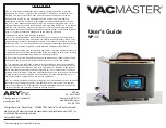 Preview for 1 page of ARY VACMASTER VP321 User Manual