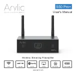 Arylic S50 Pro+ User Manual предпросмотр