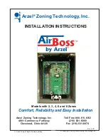 Preview for 1 page of Arzel AirBoss Installation Instructions Manual