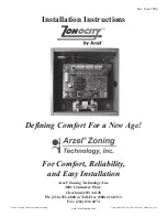 Arzel Zonocity Installation Instructions Manual preview