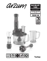 Arzum AR 1041 MULTI BLENDER SET Instruction Manual preview