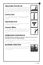 Preview for 11 page of Arzum AR 4106 CLEANART RAPTOR Manual