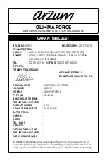 Preview for 31 page of Arzum AR4042 OLIMPIA FORCE Instruction Manual