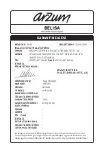 Preview for 27 page of Arzum BELISA AR 5024 Instruction Manual