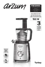 Arzum FRESHMIX AR 1050 Manual предпросмотр