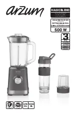 Arzum MAGICBLEND AR 1159 Instructions Manual предпросмотр