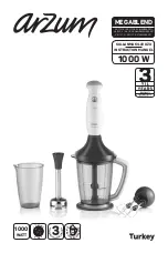 Arzum MEGABLEND AR 1107-B Manual предпросмотр