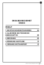 Preview for 23 page of Arzum OKKA BEANGOURMET OK003 Quick Start Manual