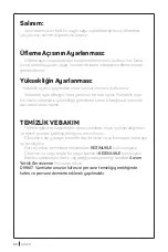 Предварительный просмотр 8 страницы Arzum WINDREAM POWER AR 063 Instruction Manual