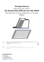 Preview for 1 page of AS LED Lighting HML-050037 Mounting Instructions