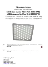 AS LED Lighting Matri-FleX 030030 MQ Mounting Instructions preview