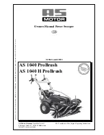 Предварительный просмотр 1 страницы AS MOTOR AS 1040 H ProBrush Owner'S Manual