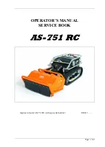 Предварительный просмотр 1 страницы AS MOTOR AS-751 RC Operator'S Manual And Service Book