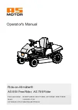 Предварительный просмотр 1 страницы AS MOTOR AS 800 FreeRider Operator'S Manual