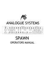 Preview for 1 page of AS SPAWN Operator'S Manual