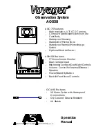 Предварительный просмотр 1 страницы ASA Electronics AOC-75 Operation Manual