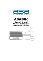 ASA Electronics ASABG6 Owner'S Manual предпросмотр