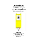 ASA Electronics ChemScan mini UV254 Installation, Operation And Maintenance Manual preview