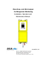 ASA Electronics ChemScan mini Installation, Operation And Maintenance Manual preview