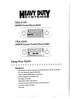 Preview for 1 page of ASA Electronics Heavy Duty Systems TRA-4100 Using Manual