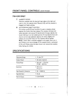 Preview for 7 page of ASA Electronics Heavy Duty Systems TRA-4100 Using Manual