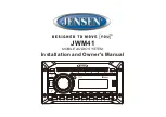 ASA Electronics Jensen JWM41 Installation And Owner'S Manual preview