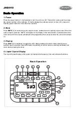 Preview for 7 page of ASA Electronics JHD910 Owner'S Manual