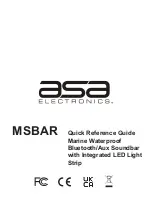 Preview for 1 page of ASA Electronics MSBAR Quick Reference Manual