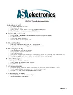 Предварительный просмотр 1 страницы ASA Electronics OEC3007 Troubleshooting Manual