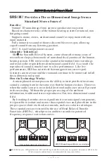 Preview for 4 page of ASA Electronics SRS1000 Owner'S Manual