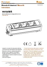 Preview for 1 page of ASA Electronics versalogic versatek Manual Instructions