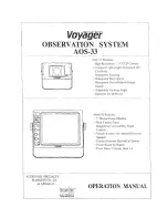 ASA Electronics Voyager AOS-33 User Manual предпросмотр