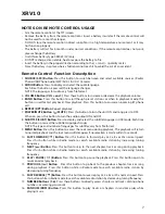 Preview for 7 page of ASA Electronics XRV10 Operating Instructions Manual