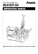Asada BEAVER 50 Instruction Manual preview