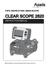 Предварительный просмотр 1 страницы Asada CLEAR SCOPE 2820 Instruction Manual